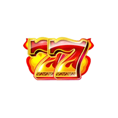 Double fiery seven symbol mid pay tier